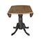 International Concepts Round 42 in Round Dual Drop Leaf Pedestal Table, Hickory/Washed Coal, 42 W, 42 L, 29.5 in H, Wood T45-42DP - alternate 6